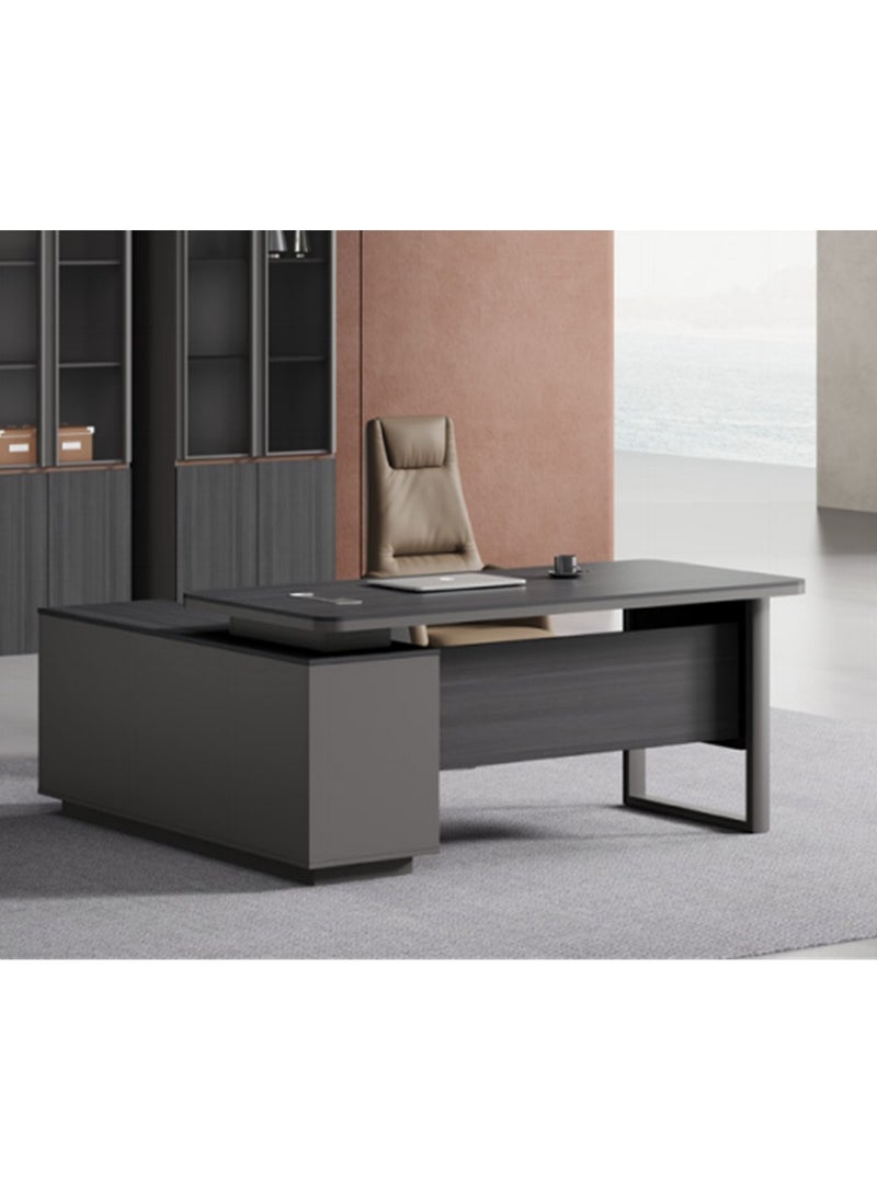 طاولة مكتب تنفيذية هوي مي ZY-160-T، لون رمادي