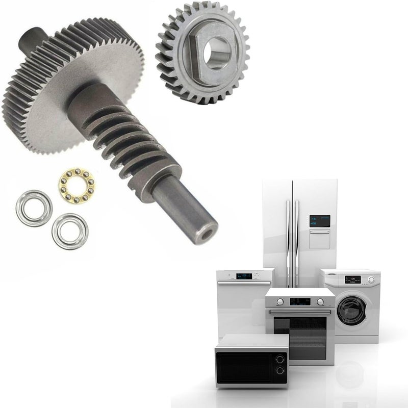 Meat Mincer Sprocket Replacement Parts Meat Grinder Bearing Worm Gear for 5QT 9706529 9703445 9703680 W11086780 WP9709231 Metal Replacement Stand Mixer Kit for Mixer Snails Replacement Meat - Image 2