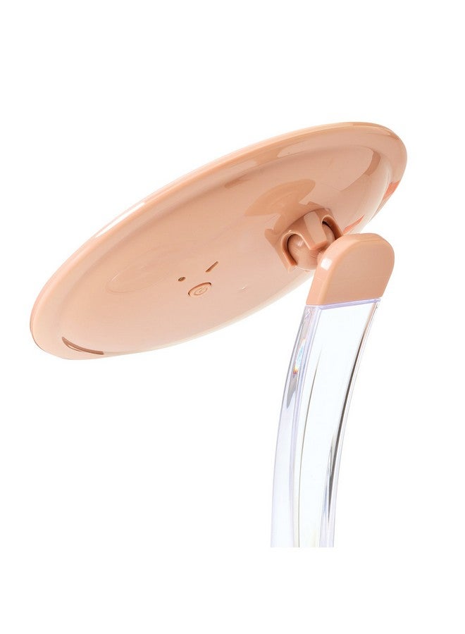 Jerdon Lighted Tabletop Makeup Mirrormakeup Mirror With 5X Magnification In Rose Gold Finish7.25Inch Round Vanity Mirrormodel Js725Rl - Image 5