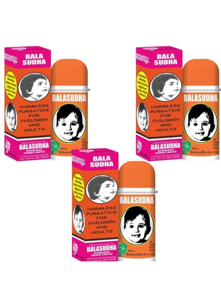 Balasudha Ayurvedic Purgative Drops 5ml Pack of 3 – Herbal Digestive Cleanse for Kids & Adults - Image 1