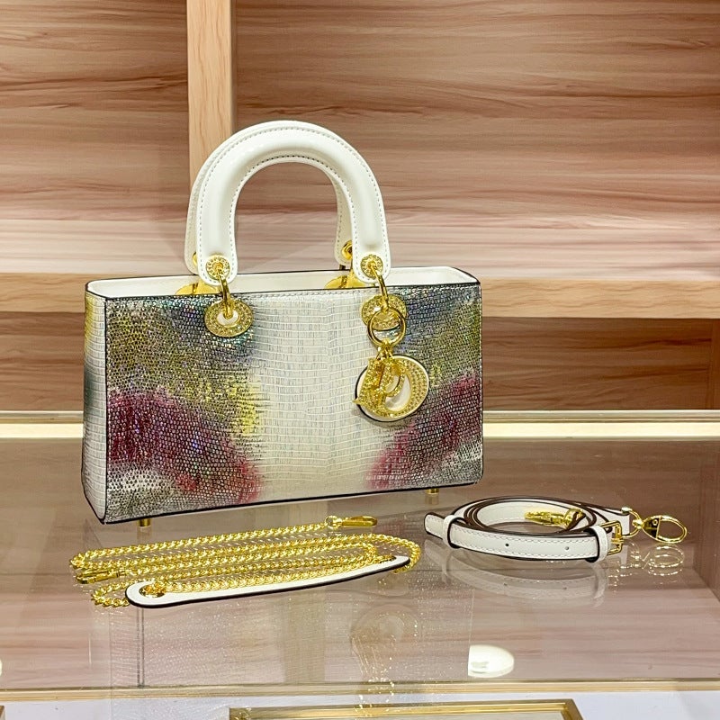 Lizard Style Daofei Bag Genuine Leather Handbag Women'S High-End Sense Niche Shoulder Crossbody Bag - Image 5