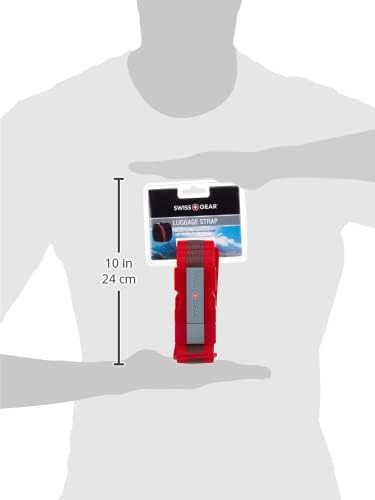 SwissGear Adjustable Luggage Strap with SnapLock Buckle  Fits Bags up to 72Inches One Size Red - Image 4