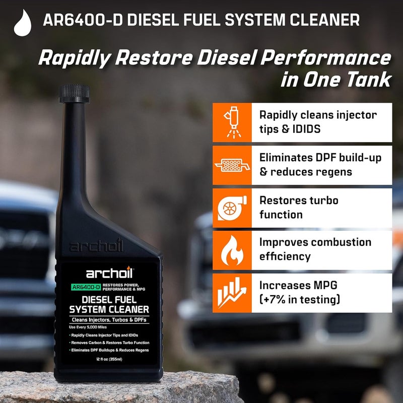Archoil AR6400-D Diesel Fuel System Cleaner (Two Pack) - Cleans Injectors, Turbo & DPF - Image 2