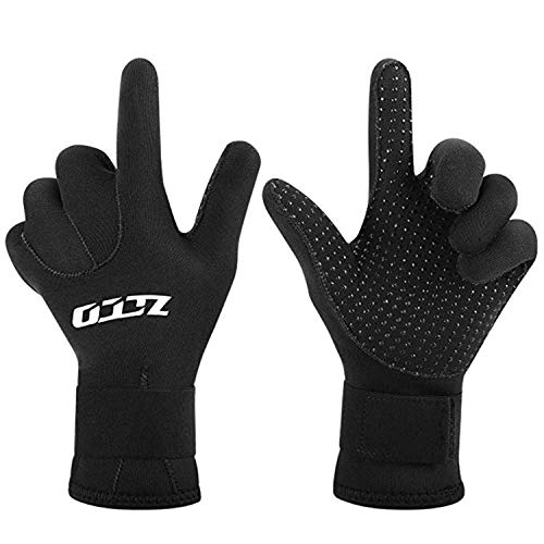 ZCCO Neoprene Diving Gloves - Double-Layer Thermal 3mm Wetsuit Gloves with Elastic Wrist & Skid Resistance Particles for Diving, Surfing, Snorkeling(3mm-M) - Image 5