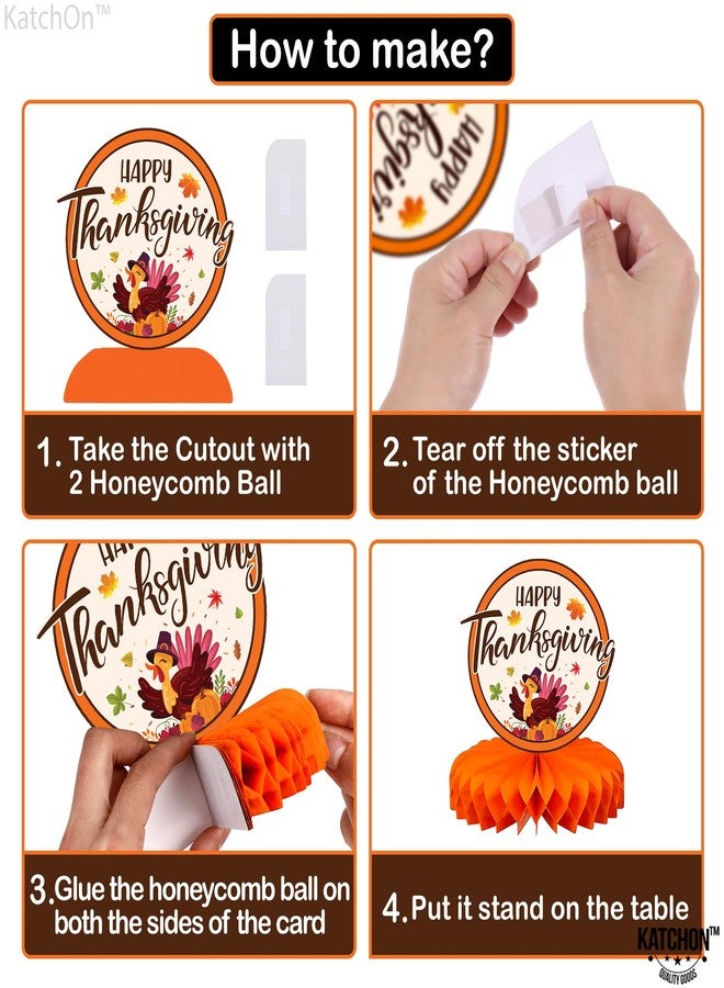 كاتشون، قطع مركزية لطاولات عيد الشكر - عبوة من 9 قطع | زينة طاولة عيد الشكر | زينة طاولة عيد الشكر | زينة حفلات عيد الشكر مع الأصدقاء، زينة موسم الحصاد - Image 4