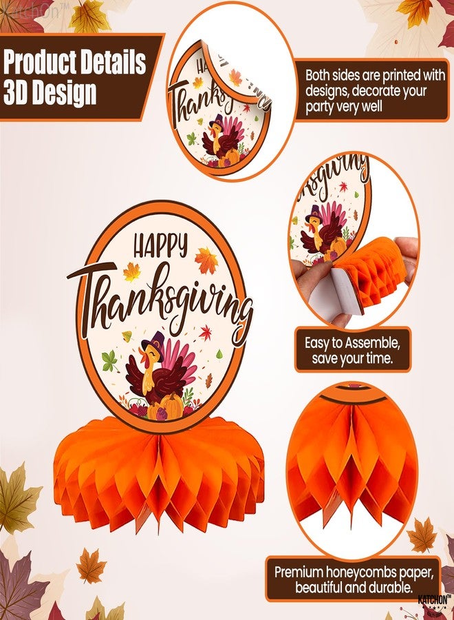 كاتشون، قطع مركزية لطاولات عيد الشكر - عبوة من 9 قطع | زينة طاولة عيد الشكر | زينة طاولة عيد الشكر | زينة حفلات عيد الشكر مع الأصدقاء، زينة موسم الحصاد - Image 3