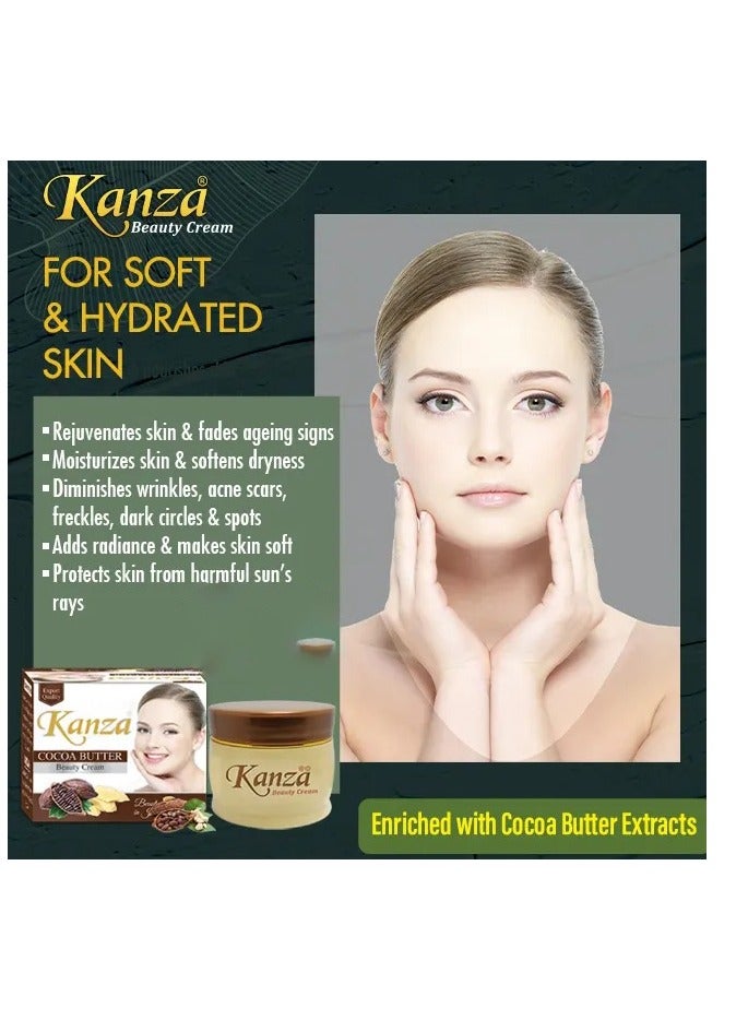 Kanza Whitening Beauty Cream Cocoa Butter 50g - Image 3