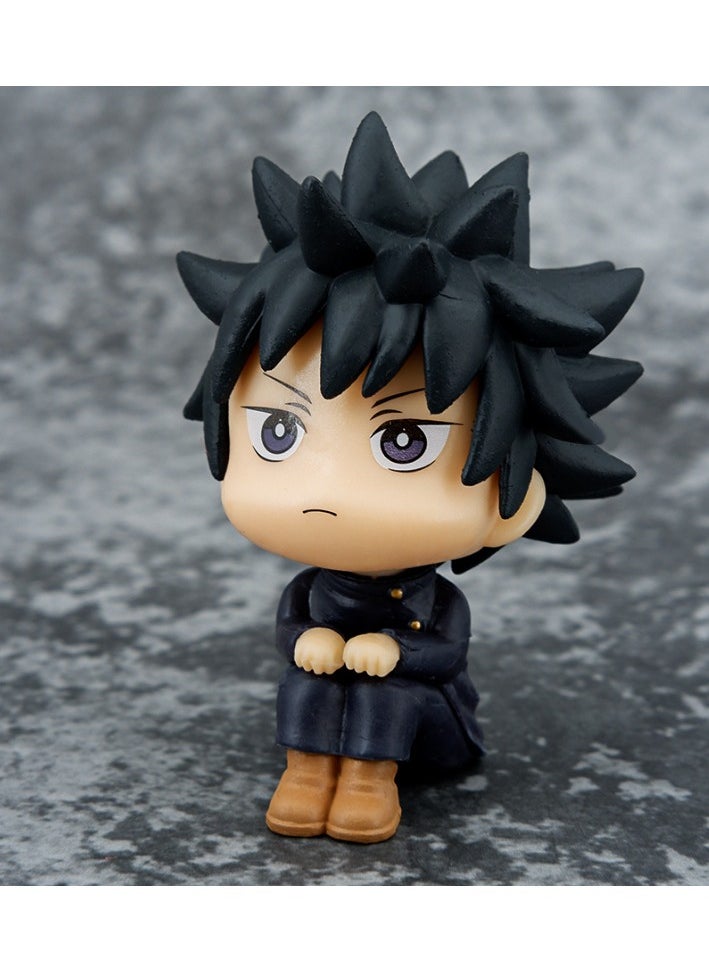 Bluejw - Anime Jujutsu Kaisen Fushiguro Megumi Anime Action Figure 11cm Small Figurines Toys For Collectors Desktop Birthday Holiday Party Favors Supplies Cake Cupcake Toppers Car Micro Landscape - Image 1