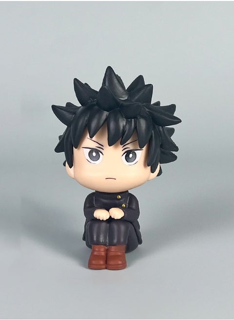 Anime Jujutsu Kaisen Fushiguro Megumi Anime Action Figure 11cm Small Figurines Toys For Collectors Desktop Birthday Holiday Party Favors Supplies Cake Cupcake Toppers Car Micro Landscape
