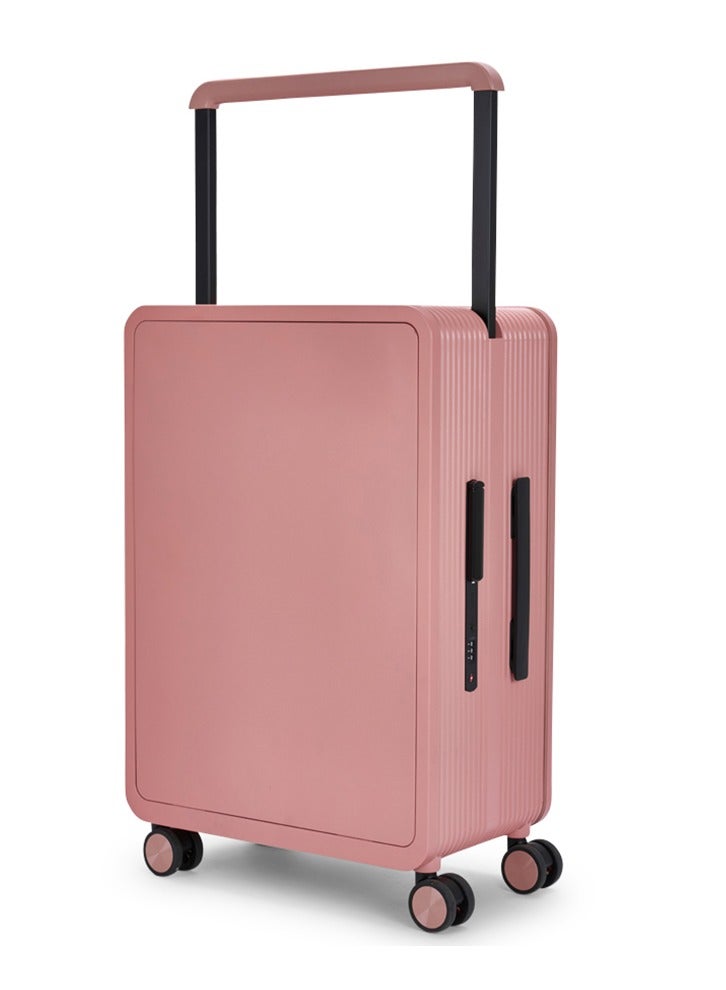 LIMRA Travel Bag It contains two compartments From Limra Made Of PC Cabin Carry Check-In Luggage Trolley Size 20 inch Color Pink - Image 2
