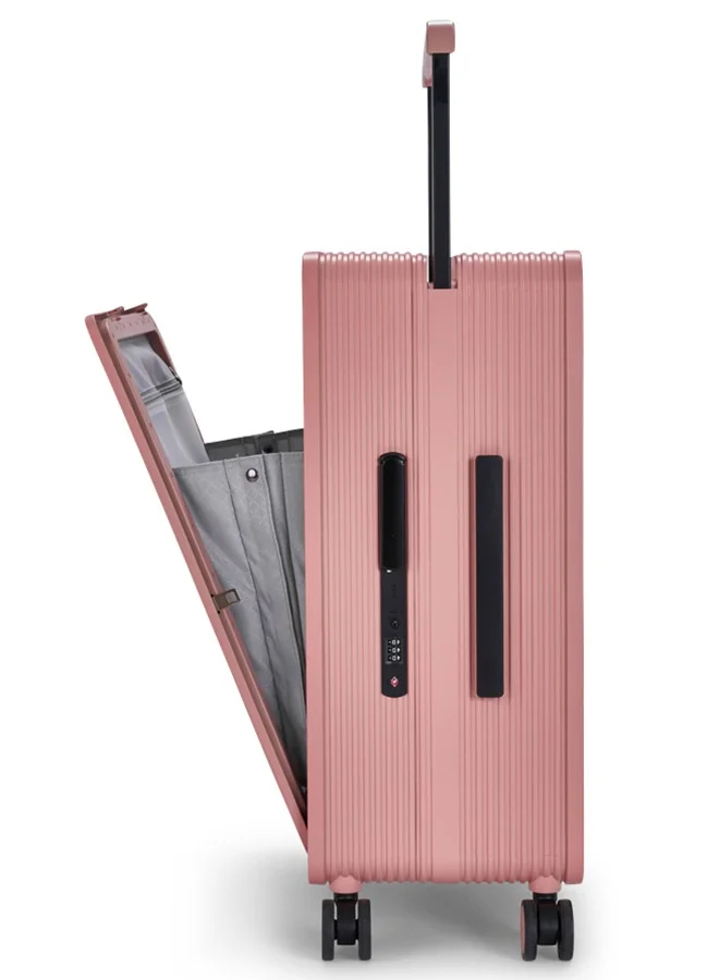 LIMRA Travel Bag It contains two compartments From Limra Made Of PC Cabin Carry Check-In Luggage Trolley Size 20 inch Color Pink