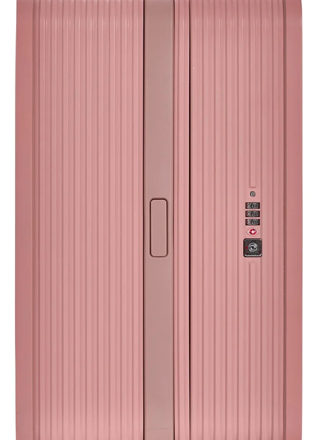 LIMRA Travel Bag It contains two compartments From Limra Made Of PC Cabin Carry Check-In Luggage Trolley Size 20 inch Color Pink