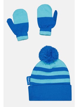 Disney Kids Boy 2 Pcs Beanie And Winter Gloves, Blue  - Image 2