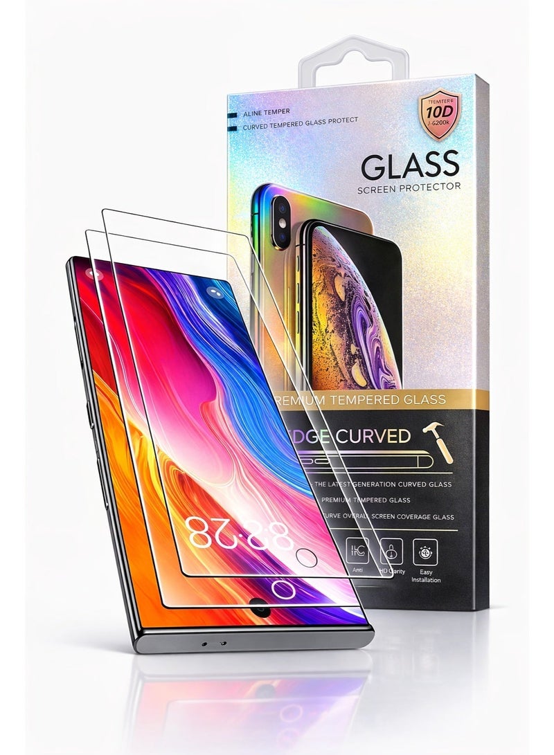 Neyecam 2-Pack Neyecam Full Coverage HD Clear Screen Protector for Samsung Galaxy S24 Ultra 6.8-Inch, Tempered Glass Film with Easy Installation Tool, Fingerprint ID Compatible,Case Friendly - Image 1