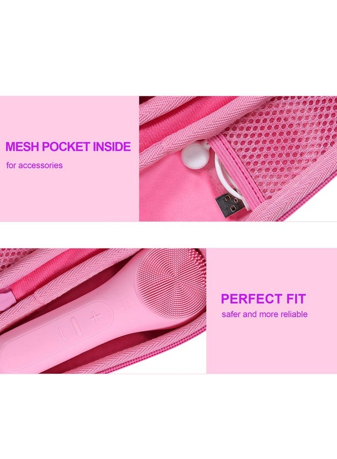 Co2Crea Hard Carrying Case Compatible With Någracoola Clie Sonic Facial Cleansing Brush (Pink) - Image 5