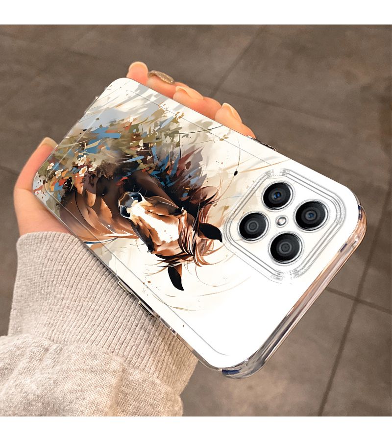 This Phone Case In Mixed Color 1 Is Designed For Huawei Honor X5b Plus And Compatible With X6b 4G X7 X7a X8 X8a X8b X9 X9 5G X9a X9b Play 8T 5G Nova Y70 Plus X5b X6C X7c Honor 400 400 Pro 400 Lite Featuring A Stylish Brown Steed Artistic Pattern It Is A Festive Birthday Gift And Provides New Protective Style With A Simple Design - Image 3