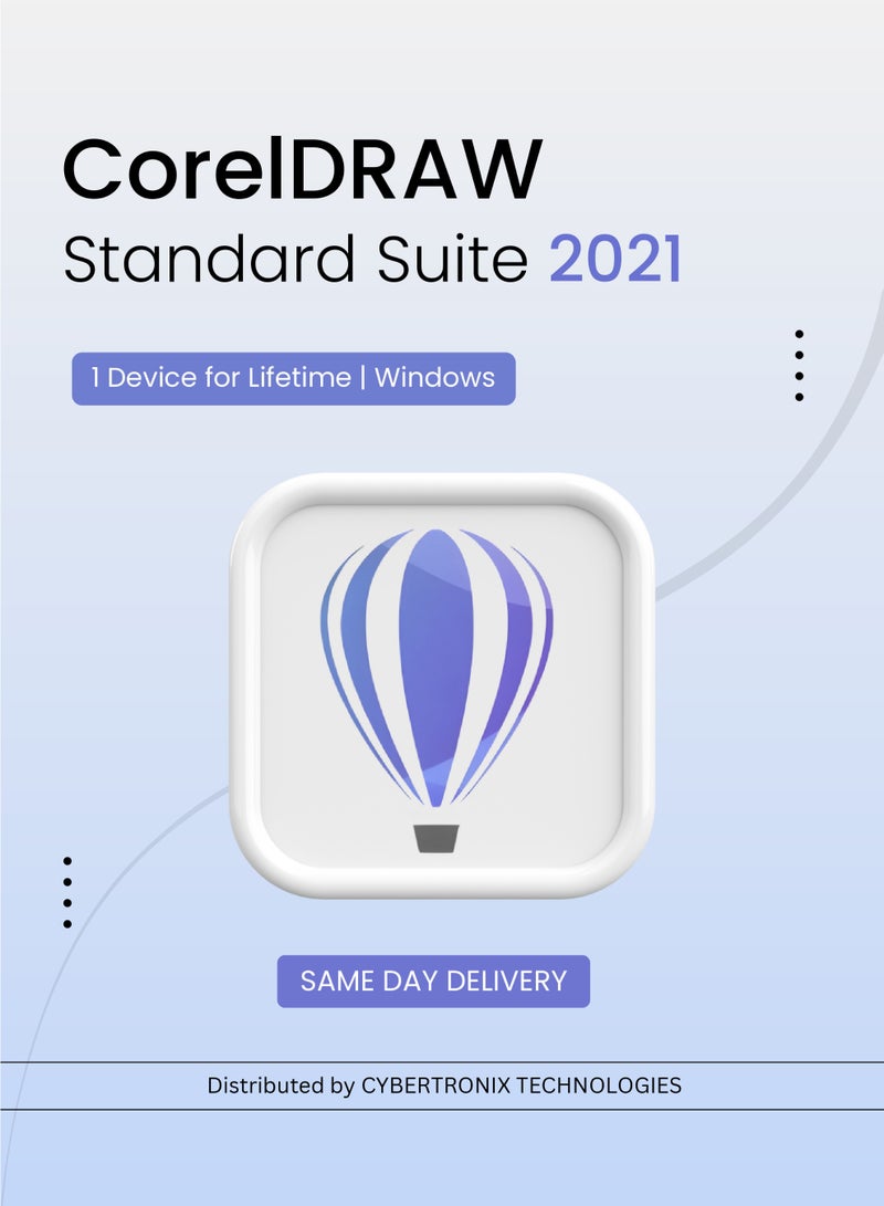 CorelDRAW CorelDRAW Standard Suite 2021 | 1 Device for Lifetime | Windows | Digital License | Same Day Delivery