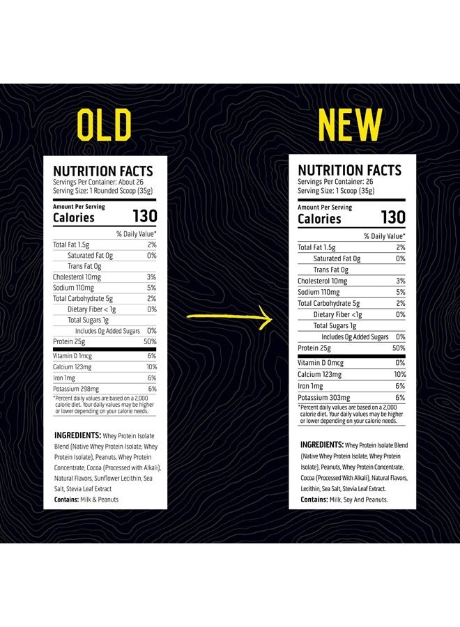 Ascent مسحوق بروتين مصل اللبن 100% - بروتين مصل اللبن المعزول بعد التمرين، بدون نكهات صناعية ومحليات، خالي من الجلوتين، 5.5 جرام BCAA، 2.6 جرام ليوسين، أحماض أمينية أساسية، زبدة الفول السوداني بالشوكولاتة 2 رطل - Image 4