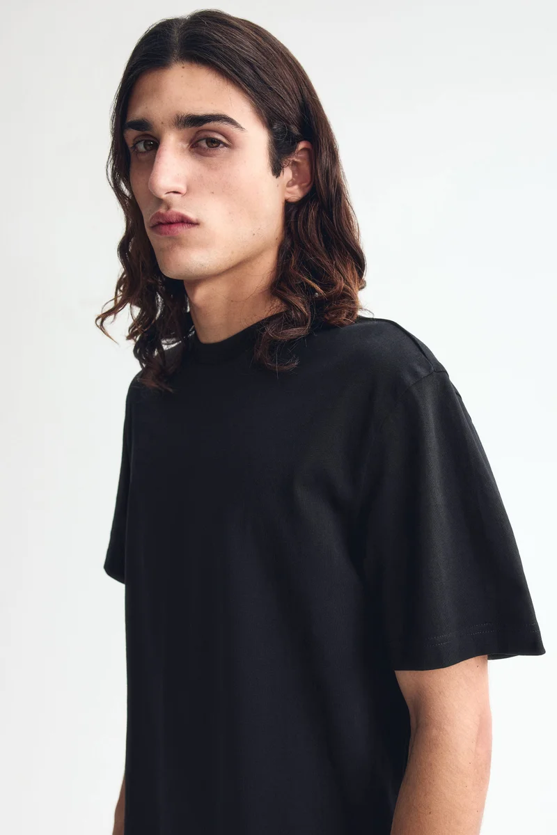 H&M  Cotton T-shirt Regular Fit for Men | Best Price UAE