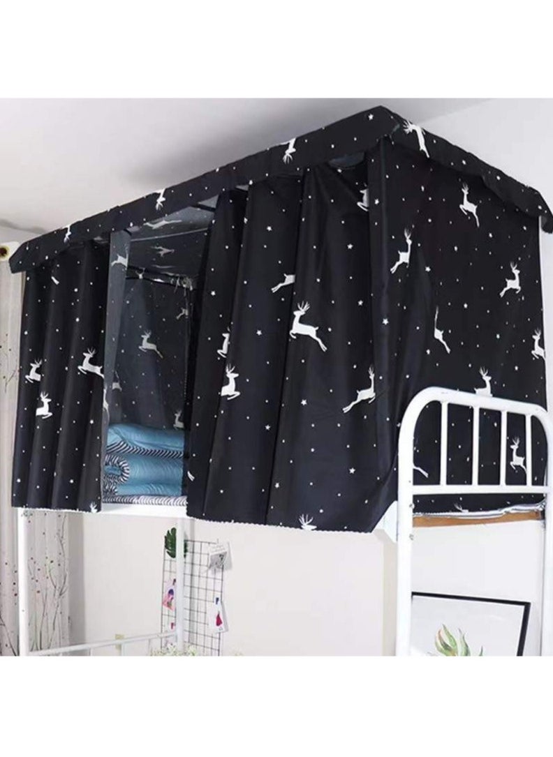FASHION HOME Bunk Bed Curtain Single Sleeper Canopy Blackout Cloth Shading Bedding Junior Students College Home Drapery 1pc  - Image 4