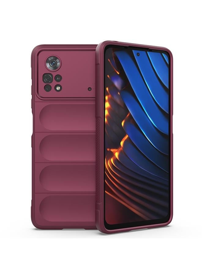 Case For Xiaomi Poco X4 Pro 5G Magic Shield TPU + Flannel Phone Case