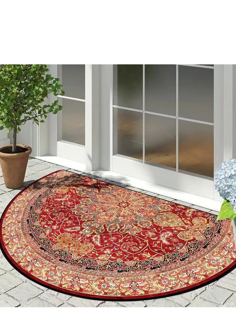 Half circular Door Mat Welcome Mat Front Door Mat Outdoor for Home Entrance Outdoor Mat for Outside Entry Way Doormat Entry Rugs - Image 1