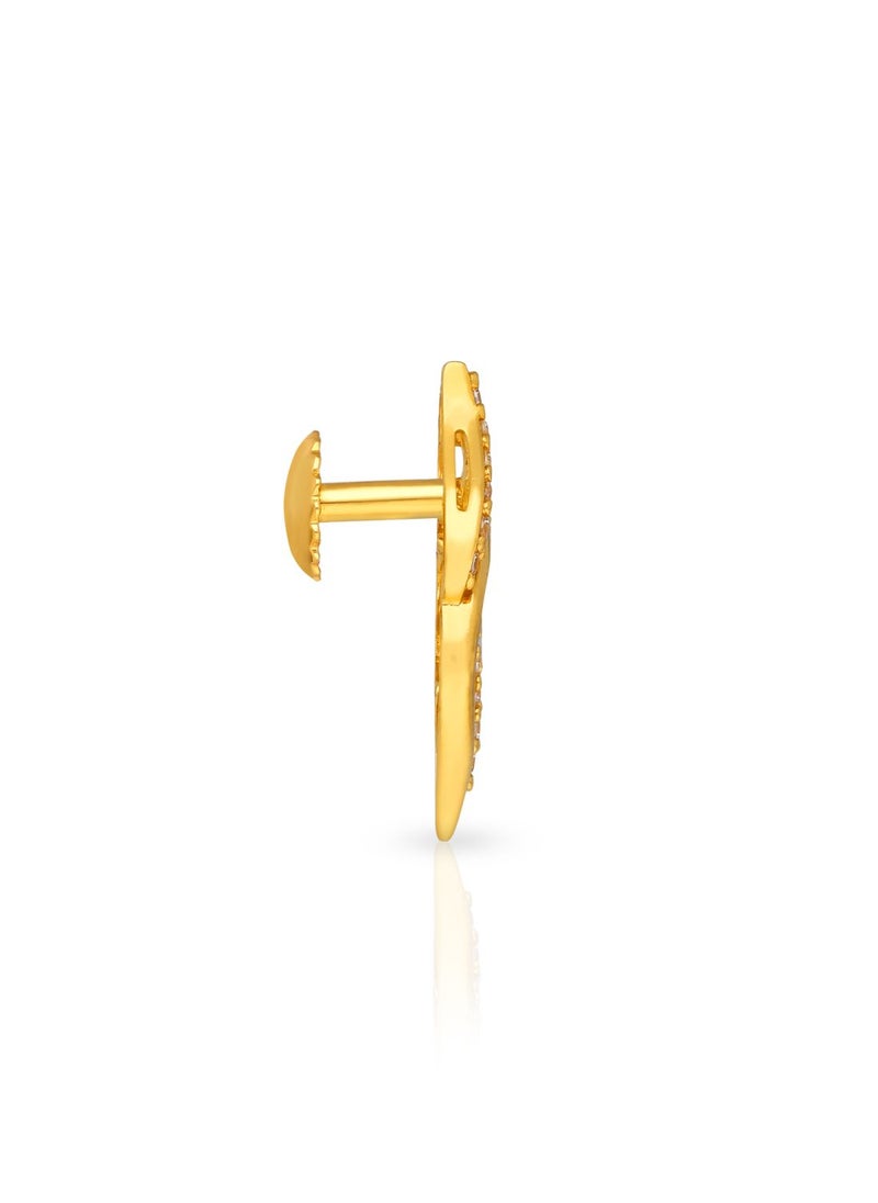 Malabar Gold and Diamonds 22k 916 Purity Gold Studs Earrings for Women DZER305Y  - Image 2