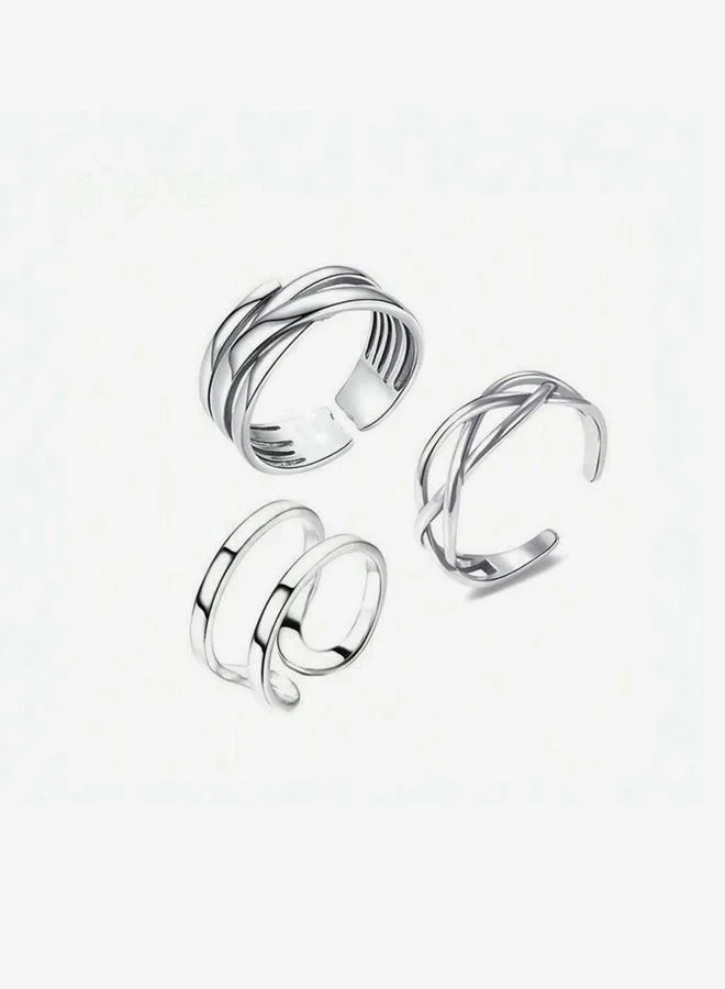 Take Two  Pack of 3 - Statement Rings for Women | Best Price UAE