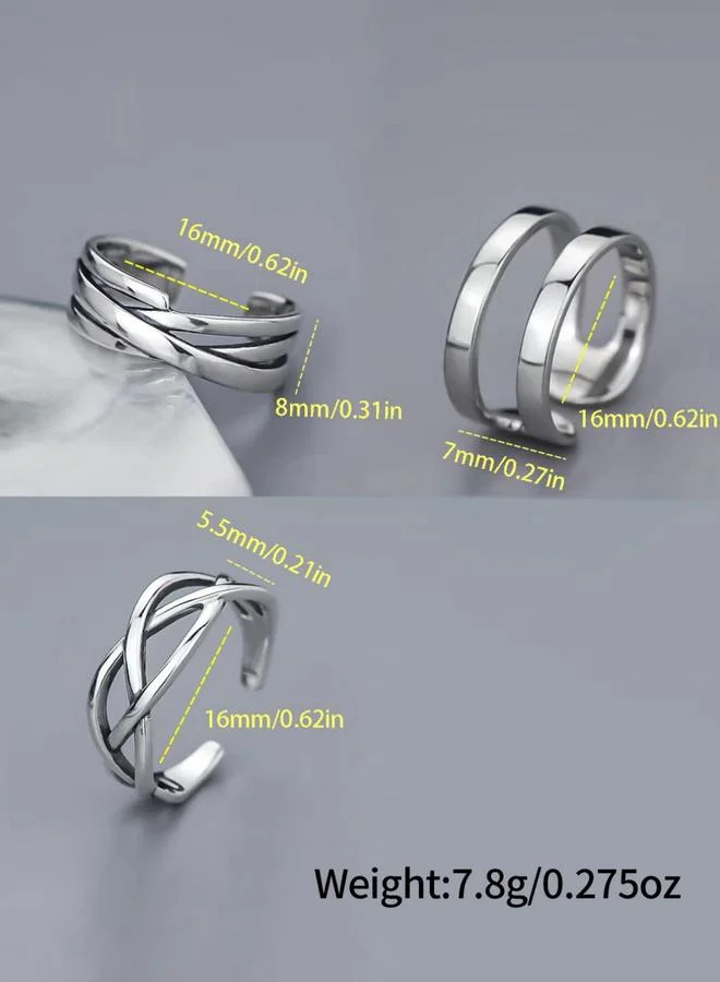 Take Two  Pack of 3 - Statement Rings for Women | Best Price UAE