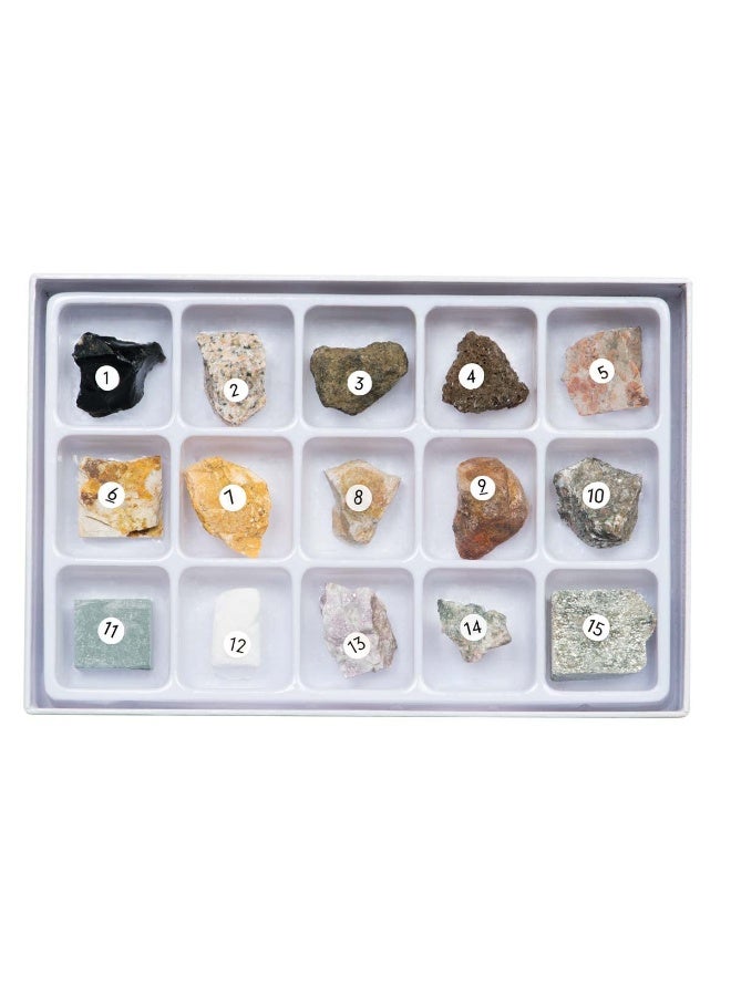 Toysmith STEM Toy Rock Science Kit Geology Mineral Specimen For Kid Geologists - Image 2