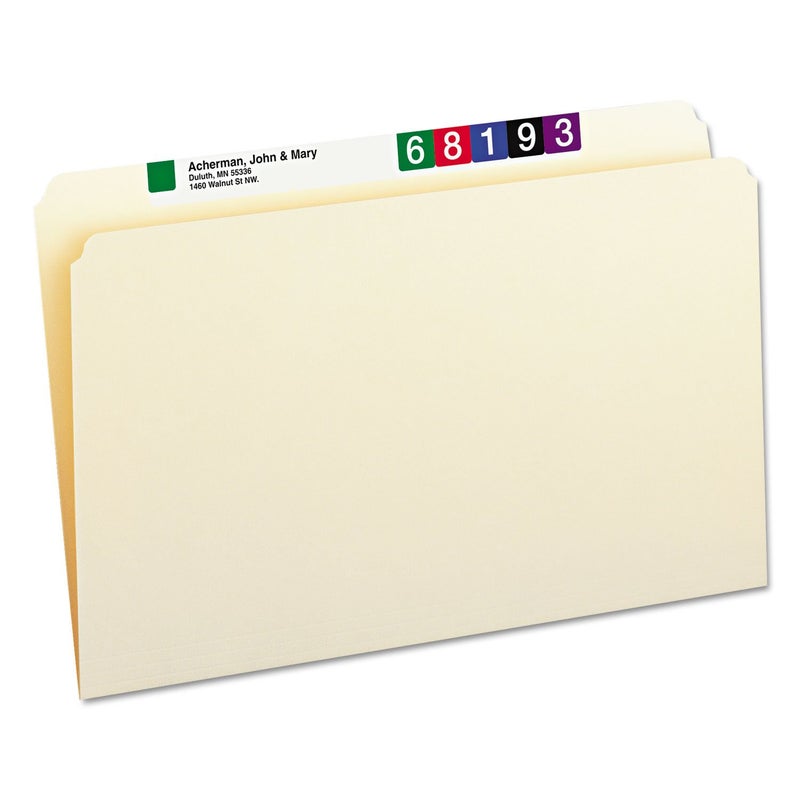 Smead File Folder, Straight-Cut Tab (Not Undercut), Legal Size, Manila, 100 per Box (15300) - Image 1