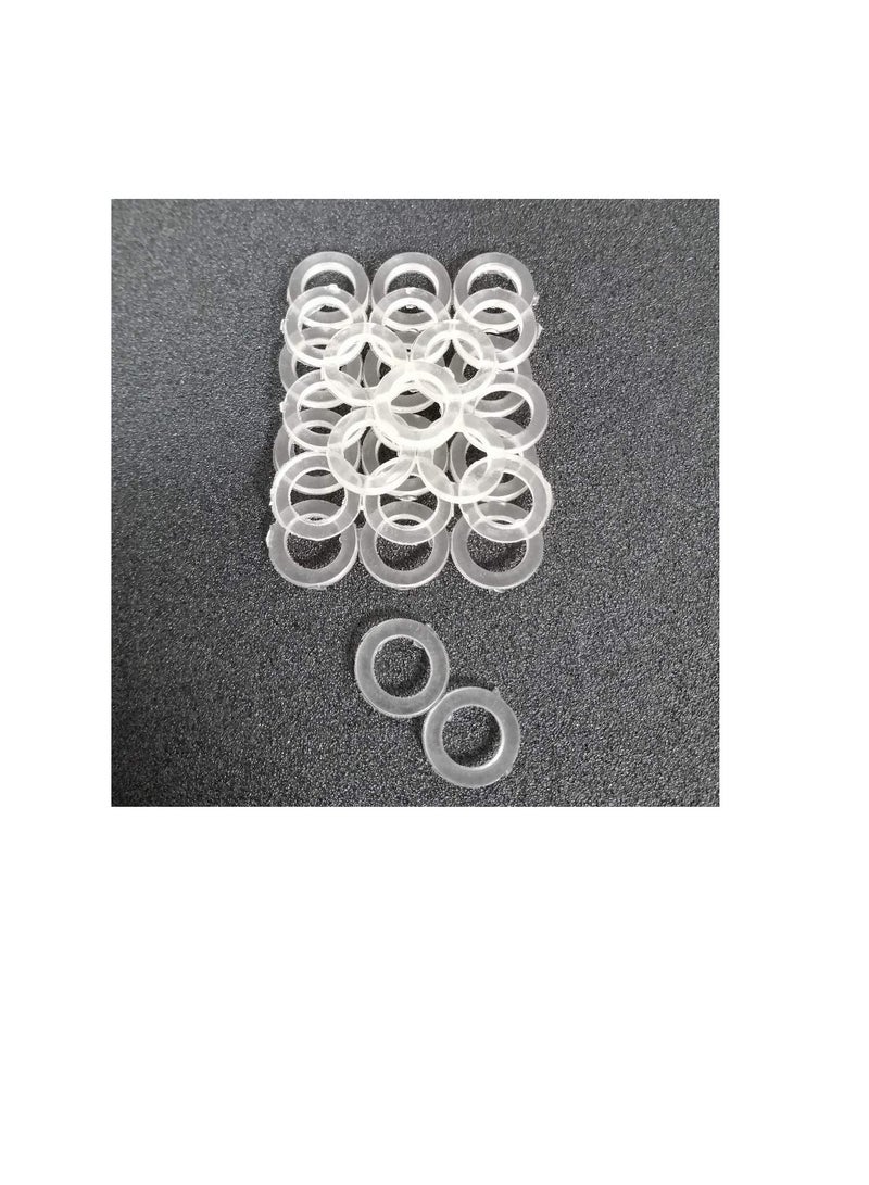 Bidet Shattaf Nylon Rubber Washer Circular Round Gasket Ring for Bathroom Shower Tap & Plumbing etc (Pack of 10, 3/4 Inch)  - Image 1