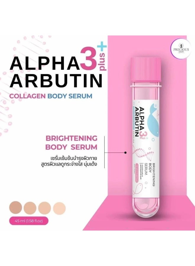 بريشيس سكين سيروم الجسم المُشرق بالكولاجين ألفا أربوتين ٣ بلس من بريشوس سكين، ٤٥ مل - وردي - Image 4