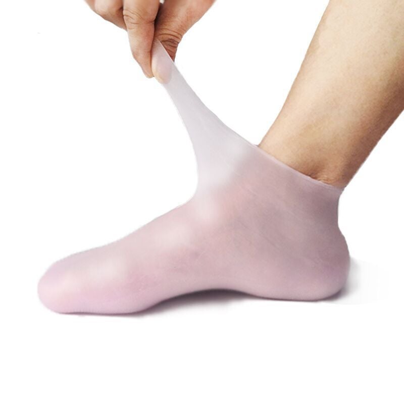 Generic Silicone Sock Covers Beach Sleep Thickened Foot Protectors L Pink 38-40  - Image 4