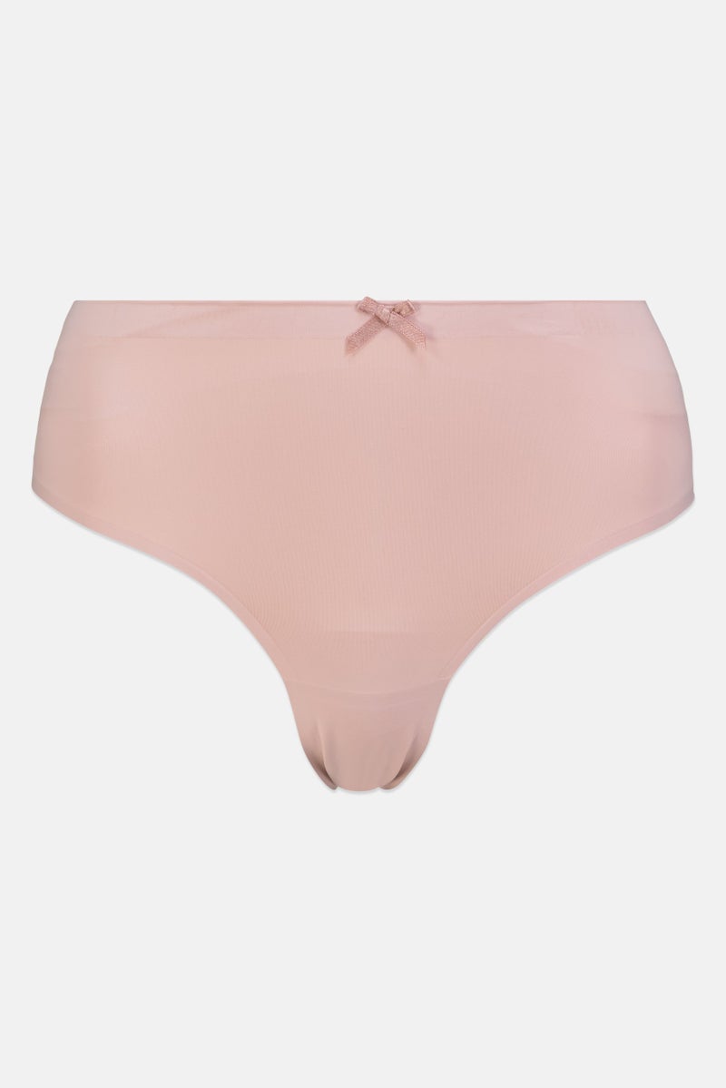 bebe Women 3 Pieces Textured Lace Boxer Panties, Multicolor - Image 4