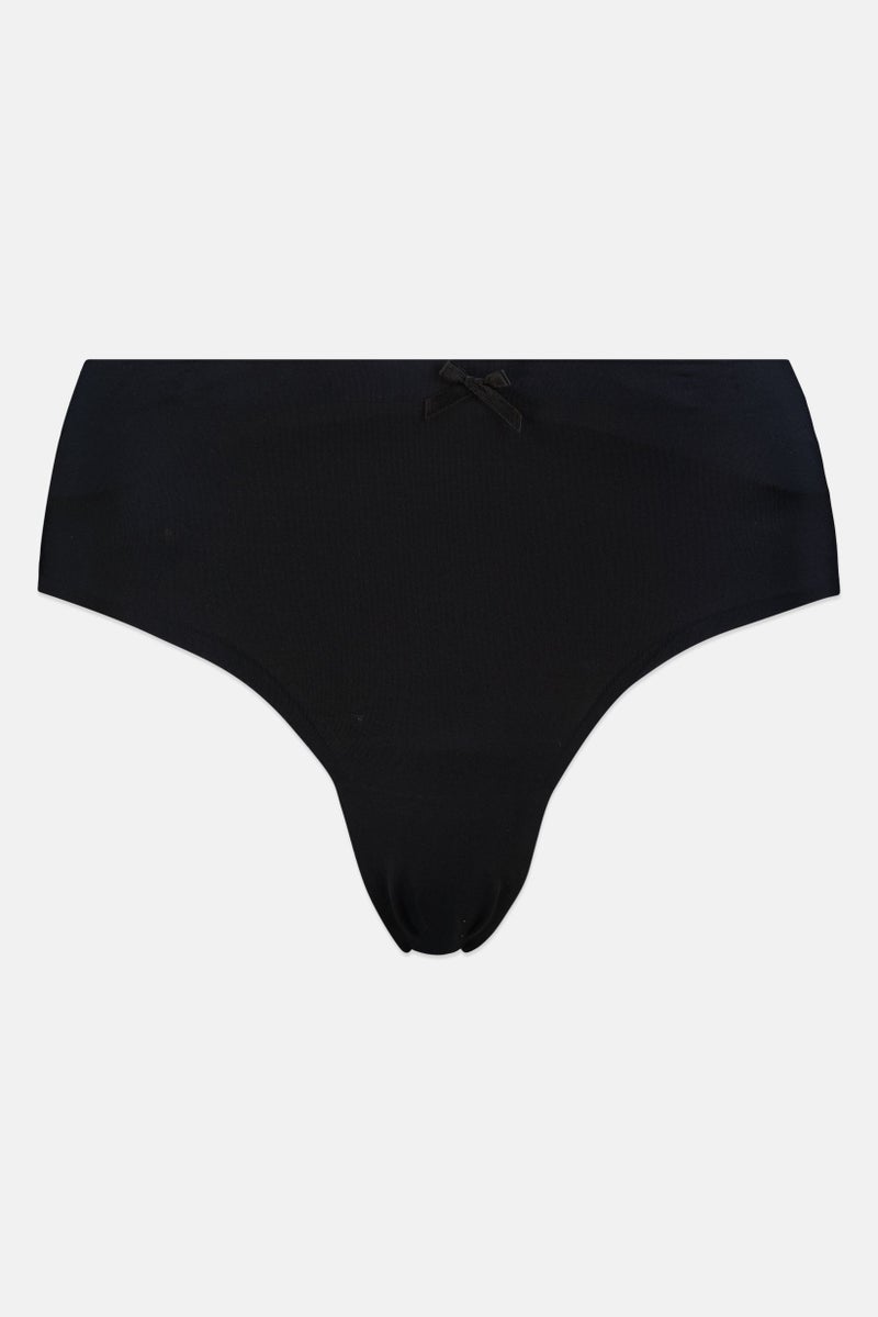 bebe Women 3 Pieces Textured Lace Boxer Panties, Multicolor - Image 2