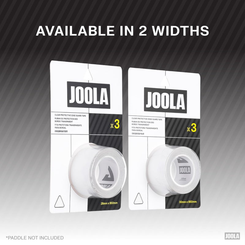 JOOLA Clear Edge Guard Tape - Protects Pickleball Paddle Edge Guard & Covers Lead Tape - Fits All Brands and Most Paddle Sizes - Choose Either 28mm or 30mm Thickness - Image 3