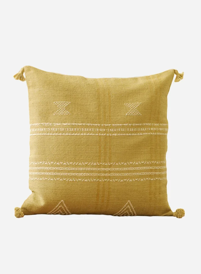 سانسكريتي هومز sanskrutihomes Striped Cotton Cushion Cover - 45x45cm