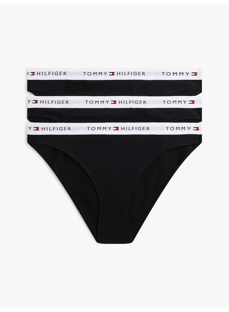 TOMMY HILFIGER Essential 3-Pack Repeat Logo Waistband Briefs - Image 1
