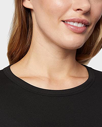 32 Degrees Heat Womens Ultra Soft Thermal Lightweight Baselayer Crew Neck Long Sleeve Top, Black, Small - Image 3