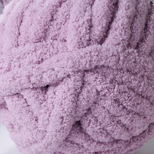 Crafted by Catherine Chunky Chenille Yarn - 2 Pack (10.5 oz / 300 g, 41 Yards Each Skein), Purple, Gauge 7 Jumbo - Image 2
