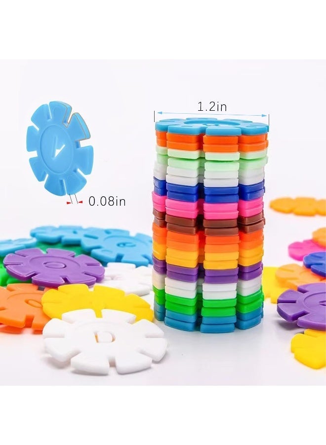 ACYYH 500 pcs Interlocking Building Blocks Set, Educational Construction Toy, Tiles Building Blocks for Kids,Multi Colour,Children's toys - Image 2
