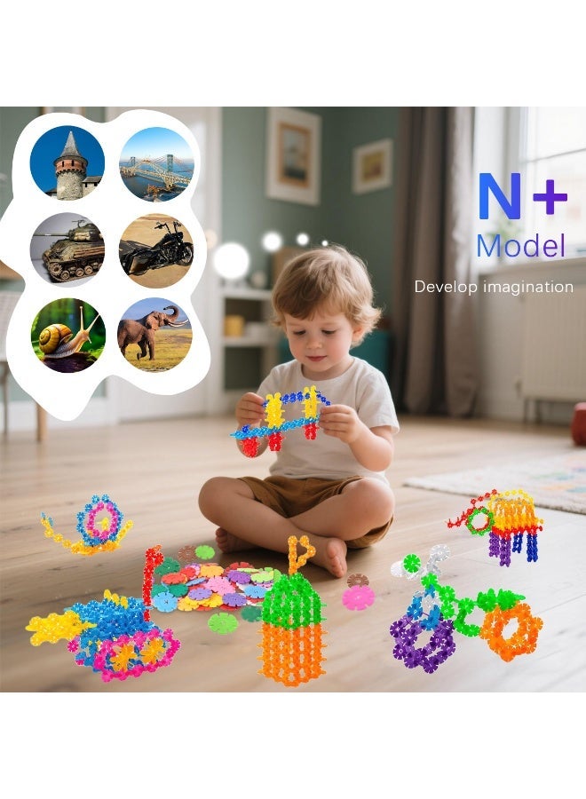 ACYYH 500 pcs Interlocking Building Blocks Set, Educational Construction Toy, Tiles Building Blocks for Kids,Multi Colour,Children's toys - Image 4