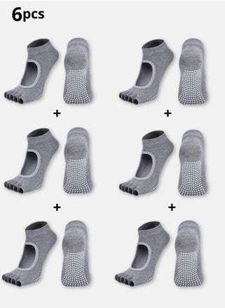 6 pairs of gray socks