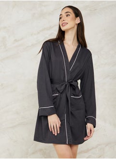 Waffle Piped Edge Robe