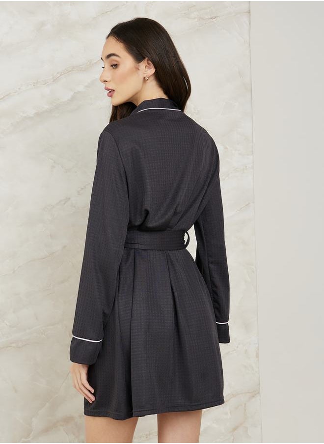 Styli - Waffle Piped Edge Robe - Image 1