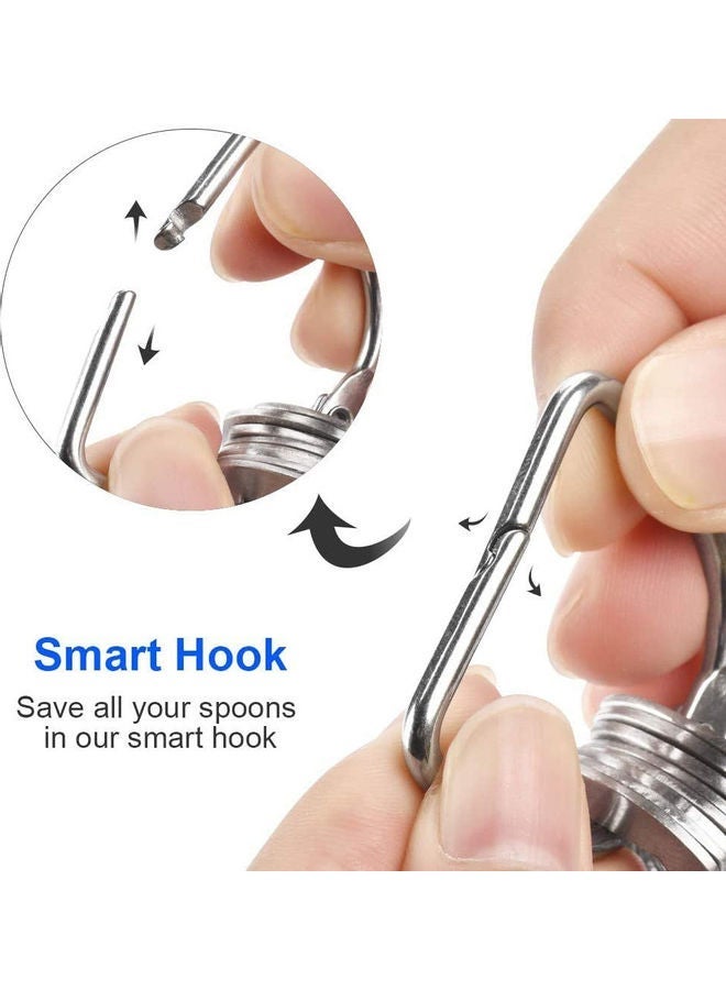 NIBEMINENT Set Of 11-Piece Stainless Steel Measuring Spoons Silver 240grams - Image 3