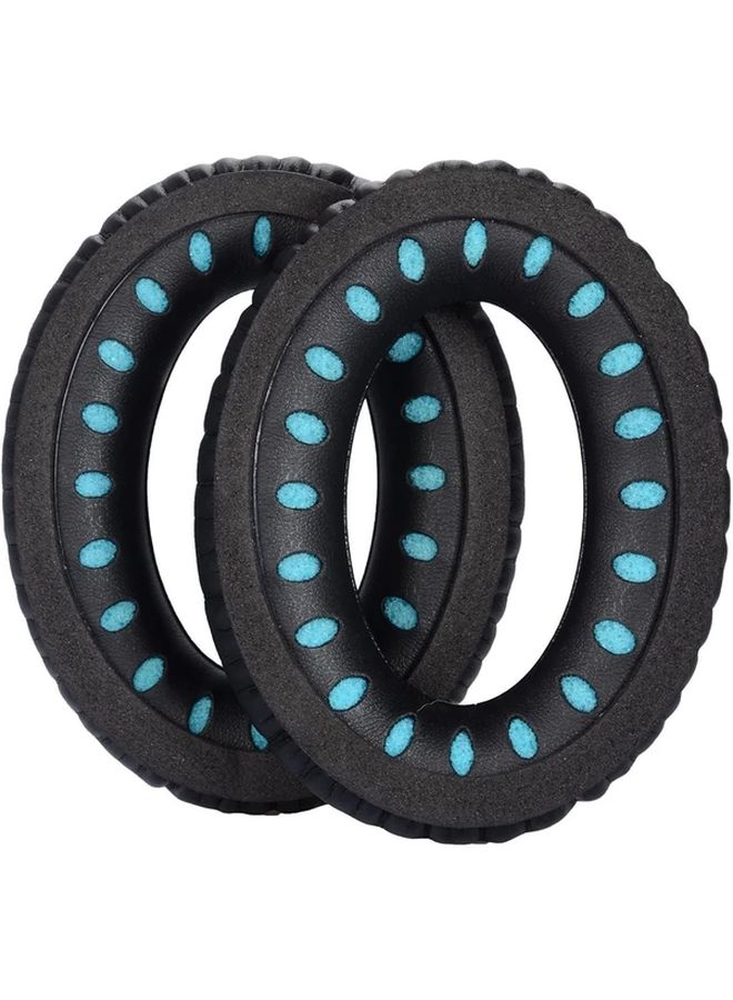 وسادات الأذن البديلة لسماعات QC2 QC15 QC25 QC35 وسادات إسفنجية ذاكرة أكواب أذن هلام تبريد أزرق أسود - Image 3