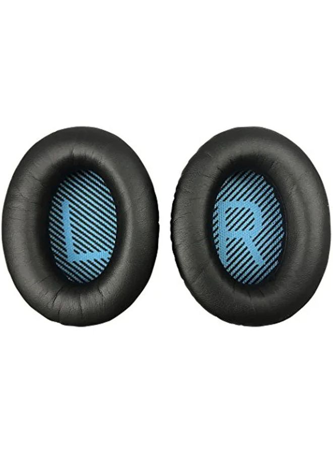 وسادات الأذن البديلة لسماعات QC2 QC15 QC25 QC35 وسادات إسفنجية ذاكرة أكواب أذن هلام تبريد أزرق أسود - Image 4