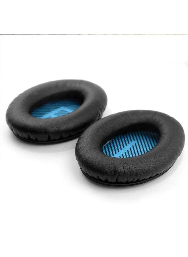 وسادات الأذن البديلة لسماعات QC2 QC15 QC25 QC35 وسادات إسفنجية ذاكرة أكواب أذن هلام تبريد أزرق أسود - Image 5